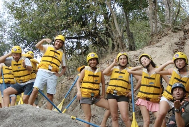 Equipo de rafting